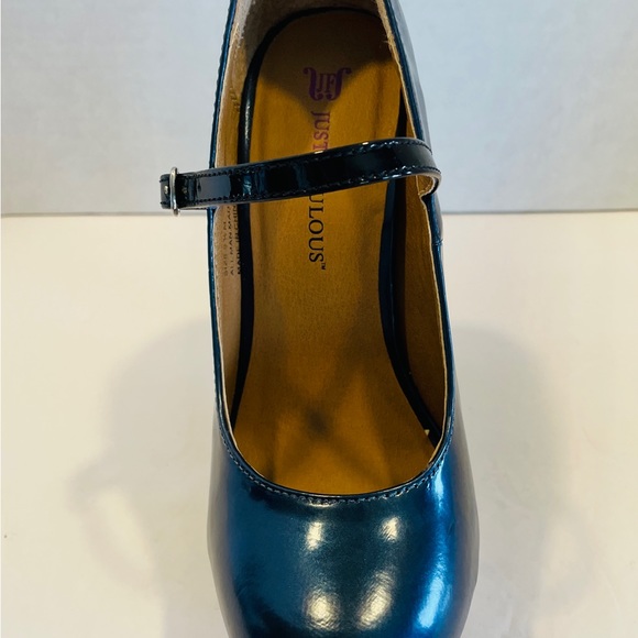 JustFabulous “Rima” Teal Mary Jane Platforms -  Size 5.5 - Picture 7 of 11